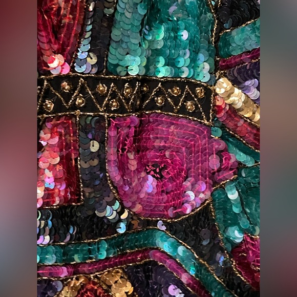 silk beaded jacket long and in perfect condition Joseph Le Bon - Picture 4 of 9